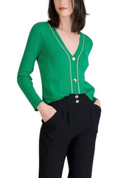Giacca Naf Naf catena verde per donna