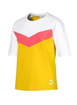 T-Shirt Puma XTG Colorblock Giallo Donna