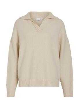 Maglione Vila Visaltina beige per donna