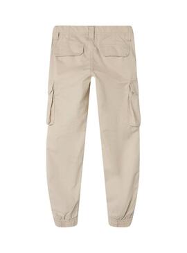 Pantaloni Name It Rose cargo beige per ragazze