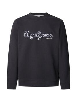 Felpa Pepe Jeans Dorian nera per uomo