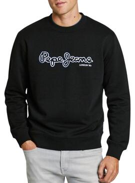 Felpa Pepe Jeans Dorian nera per uomo