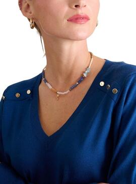 Maglia Naf Naf Joana bluette per donna