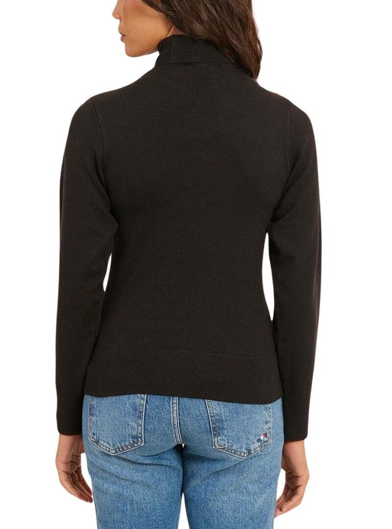 Maglia Naf Naf Mina collo alto nera per donna