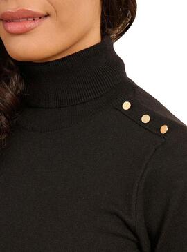Maglia Naf Naf Mina collo alto nera per donna