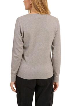 Maglia grigia Naf Naf Joana per donna.