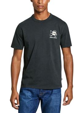 Maglietta Pepe Jeans Dean nera per uomo