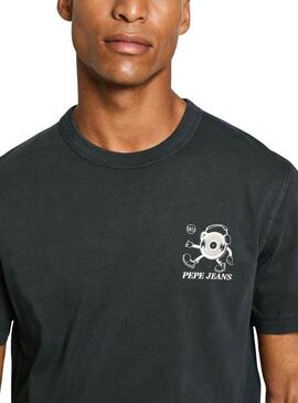 Maglietta Pepe Jeans Dean nera per uomo