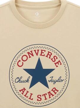Maglietta Converse Chuck Patch beige per uomo