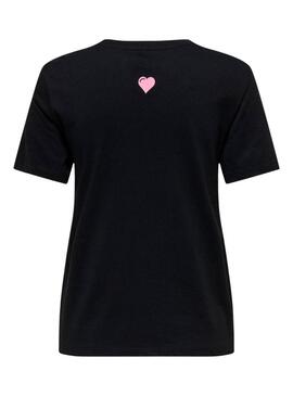 Maglietta Only Lotte nera per donna