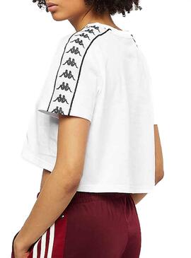 T-Shirt Kappa Apua Bianco Donna