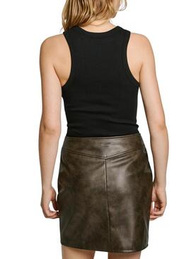 Top Pepe Jeans Marian nero per donna