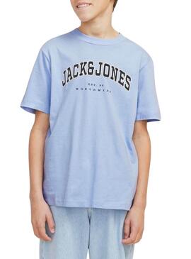 Maglietta Jack and Jones Caleb blu per bambino