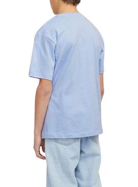 Maglietta Jack and Jones Caleb blu per bambino