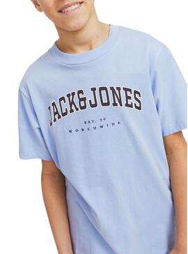Maglietta Jack and Jones Caleb blu per bambino