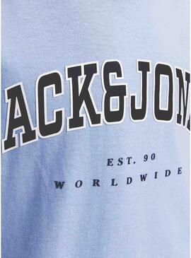 Maglietta Jack and Jones Caleb blu per bambino