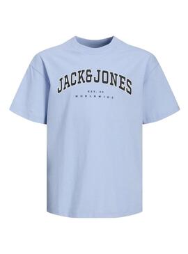 Maglietta Jack and Jones Caleb blu per bambino