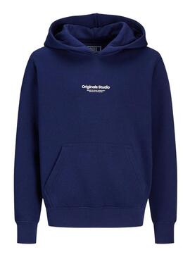 Felpa Jack and Jones Vesterbro blu per bambino