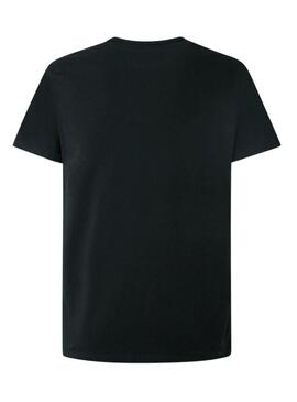 Maglietta Pepe Jeans Original Basic nera per uomo.