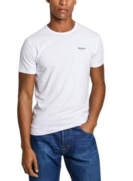 Maglietta Pepe Jeans Original Basic bianca per uomo.