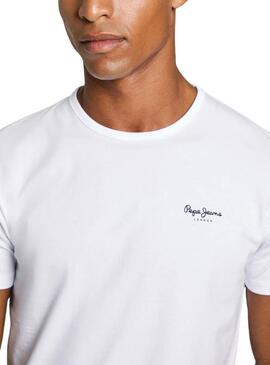 Maglietta Pepe Jeans Original Basic bianca per uomo.