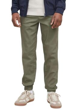 Pantaloni Jack And Jones Gordon Dave verde per bambini