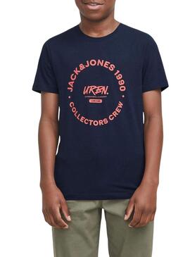 Maglietta Jack and Jones Simon blu marino per bambino.