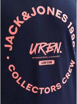 Maglietta Jack and Jones Simon blu marino per bambino.
