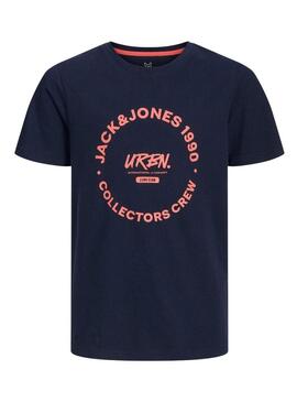 Maglietta Jack and Jones Simon blu marino per bambino.