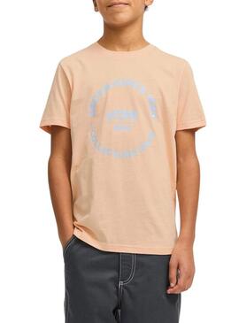 Maglietta Jack and Jones Simon arancione per bambino