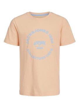 Maglietta Jack and Jones Simon arancione per bambino
