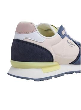 Sneakers Pepe Jeans Brit Camp blu per donna