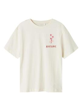 Maglietta Name It Betria beige per ragazze