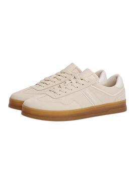 Scarpe Tommy Jeans Greenwich beige per donna