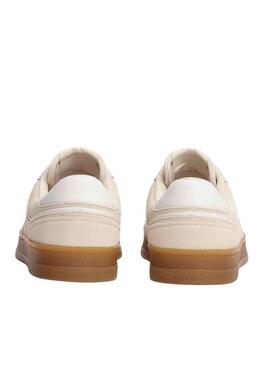 Scarpe Tommy Jeans Greenwich beige per donna