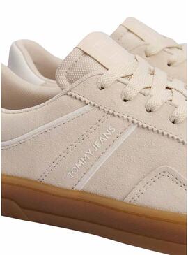 Scarpe Tommy Jeans Greenwich beige per donna