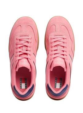 Scarpe Tommy Jeans Greenwich rosa per donna