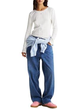 Scarpe Tommy Jeans Greenwich rosa per donna