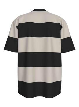 Maglietta a righe Calvin Klein Label per uomo