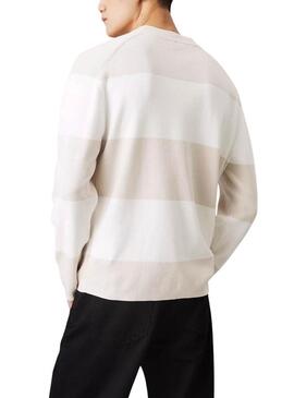Maglia Calvin Klein Crew beige per uomo