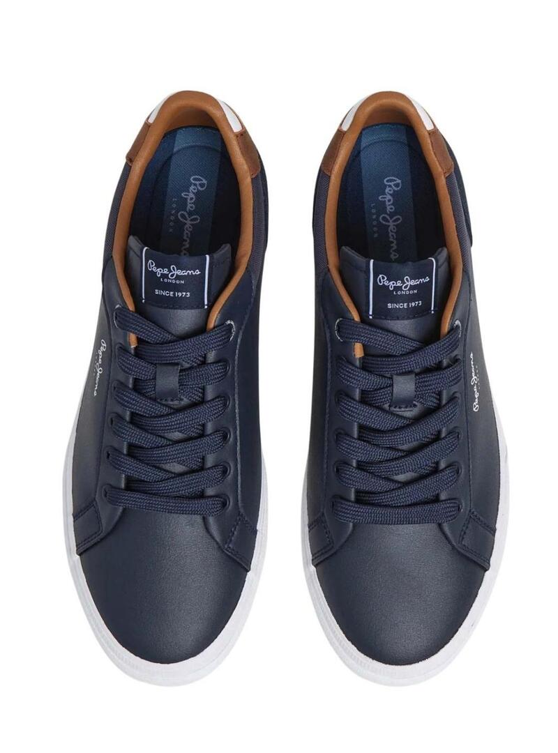 Scarpe Pepe Jeans Kenton Court blu per uomo