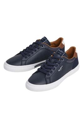 Scarpe Pepe Jeans Kenton Court blu per uomo