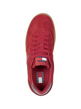 Scarpe Tommy Jeans Greemwich Platform rosse per donna