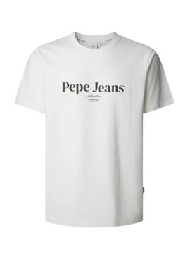 Maglietta Pepe Jeans Dale bianco sporco per uomo