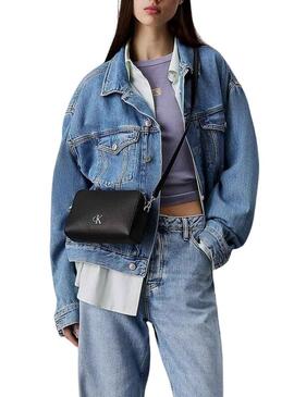 Tracolla Calvin Klein Jeans Camera nera per donna