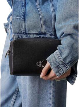 Tracolla Calvin Klein Jeans Camera nera per donna