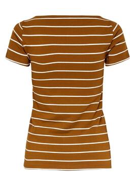 T-Shirt Only Live Stripes Camel Donna