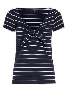 T-Shirt Only Live Stripes Blu Marine Donna