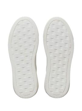 Scarpe Calvin Klein Jeans Chunky Cupsole bianche e rosa per donna