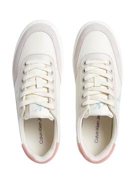 Scarpe Calvin Klein Jeans Classic Cupsole bianche per donna